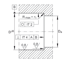 推力角接觸球軸承 ZKLF3590-2Z, 雙向，螺釘安裝，兩側(cè)間隙密封