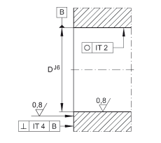 角接觸球軸承單元 ZKLFA1263-2Z, 雙向，螺釘安裝，兩側(cè)間隙密封