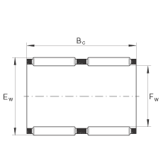 滾針及保持架組件 K24X30X31-ZW, 根據(jù) DIN 5405-1/ ISO 3030 標(biāo)準(zhǔn)，雙列
