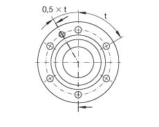 推力角接觸球軸承 ZKLF3590-2Z, 雙向，螺釘安裝，兩側(cè)間隙密封