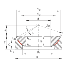 推力關(guān)節(jié)軸承 GE50-AW, 根據(jù) DIN ISO 12 240-3 標(biāo)準(zhǔn)，免維護(hù)