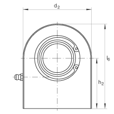 液壓桿端軸承 GF100-DO, 根據(jù) DIN ISO 12 240-4 標(biāo)準(zhǔn)，帶焊接面，需維護(hù)