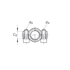 液壓桿端軸承 GIHNRK16-LO, 根據(jù) DIN ISO 12 240-4 標(biāo)準(zhǔn)，帶右旋螺紋夾緊裝置，需維護(hù)
