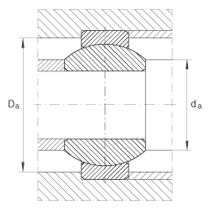 關(guān)節(jié)軸承 GE8-FO, 根據(jù) DIN ISO 12 240-1 標(biāo)準(zhǔn)，需維護