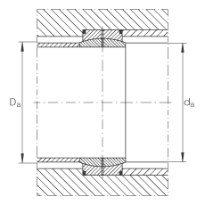 關節(jié)軸承 GE20-DO, 根據(jù) DIN ISO 12 240-1 標準，需維護